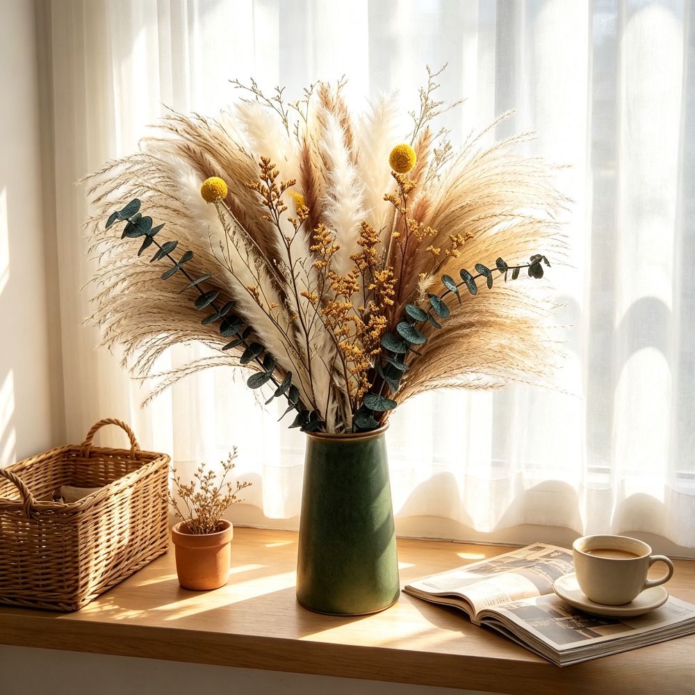 Ramo de flores secas, ramo flo - Dried Flower Bunch reseña y precio