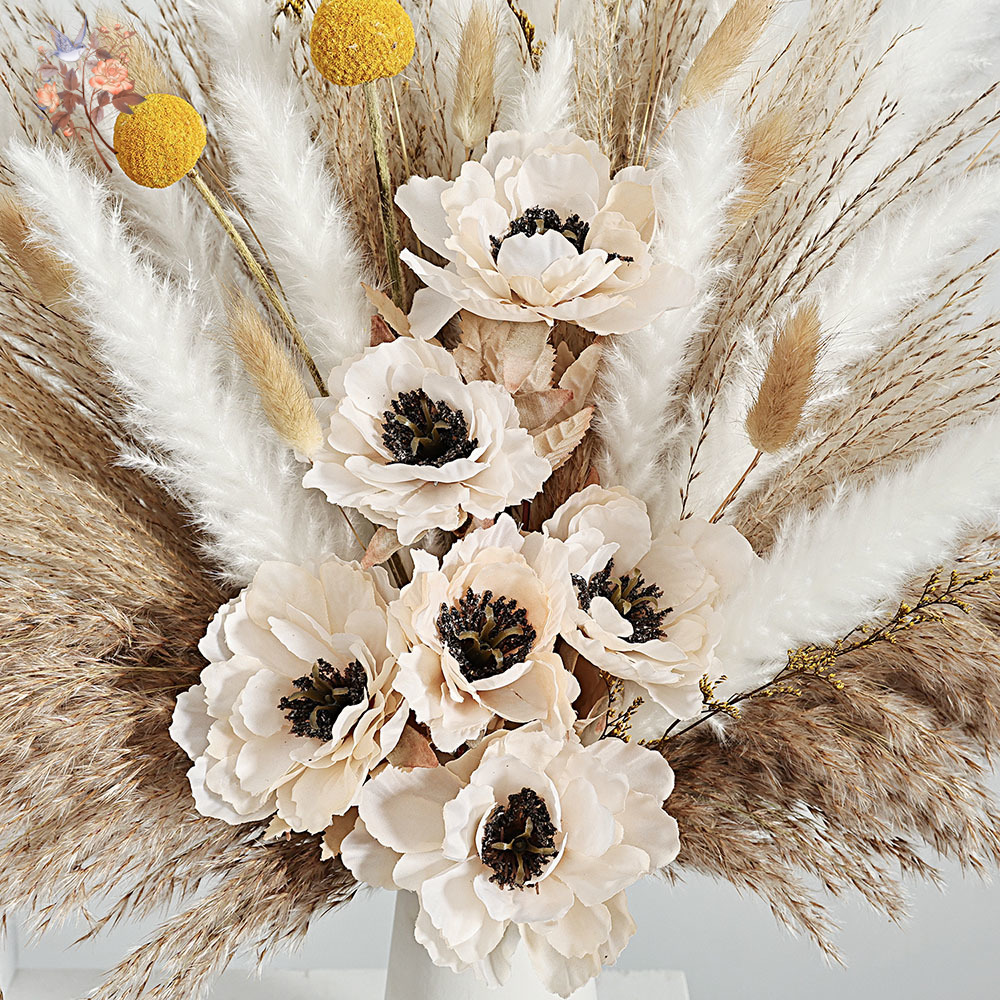Ramo de flores artificiales es - Dried Flower Bunch reseña y precio