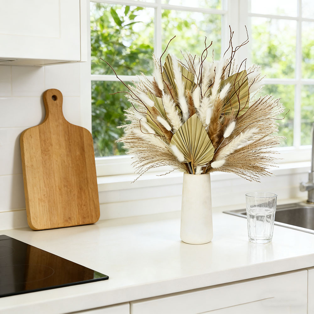 Ramo de hojas de palma secas n - Dried Flower Bunch reseña y precio