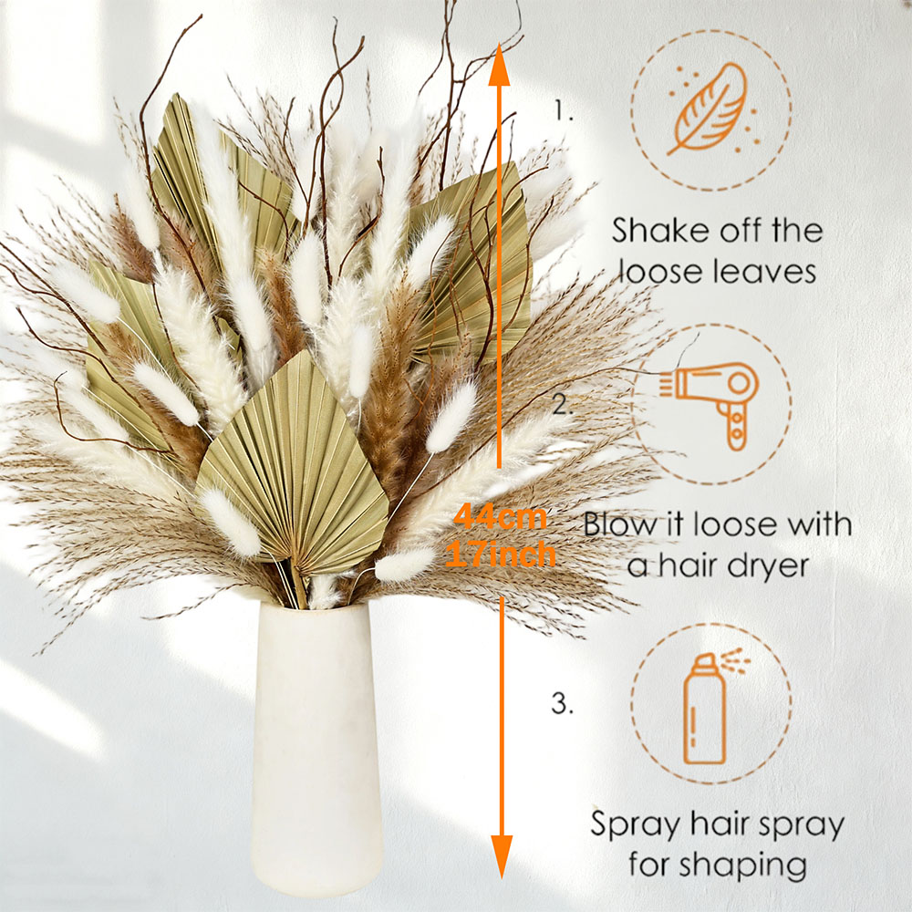 Ramo de hojas de palma secas n - Dried Flower Bunch reseña y precio